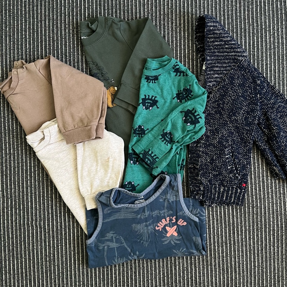 6 pc baby boy clothes HM | carters | old navy